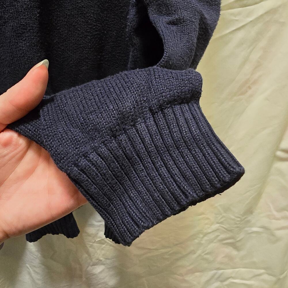 Polo Ralph Lauren 1/4 zip knit sweater 100% cotton men's XL long sleeve ribbed - Picture 9 of 12